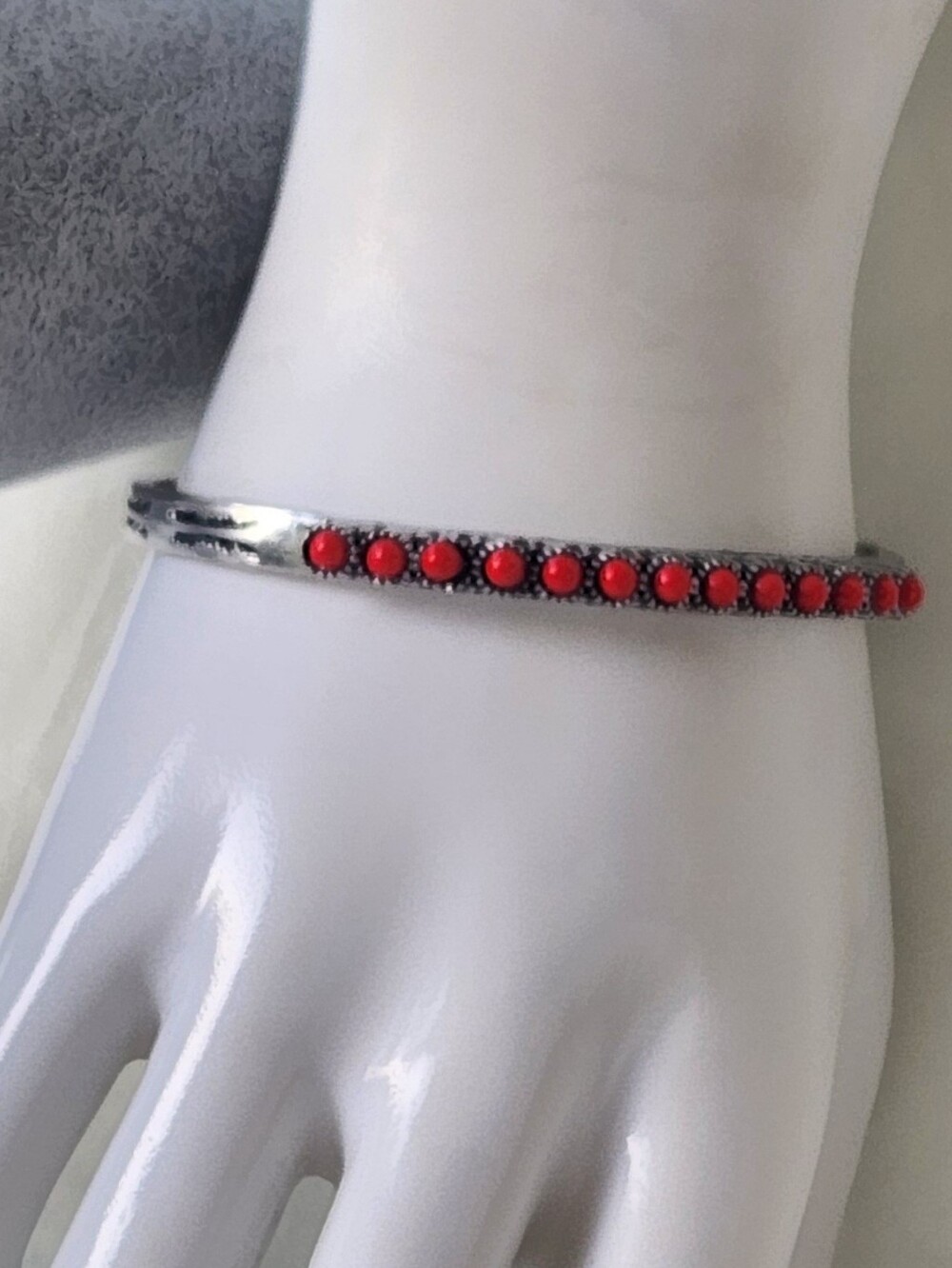New Age Travler Red Cuff Braclet